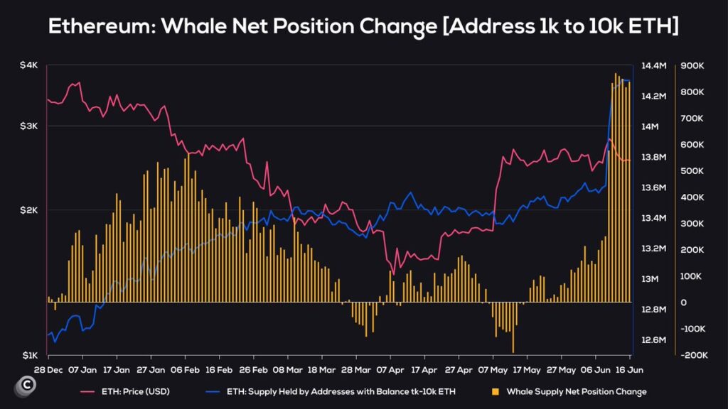 Whale Net Position Change indikasikan altcoin season 2025